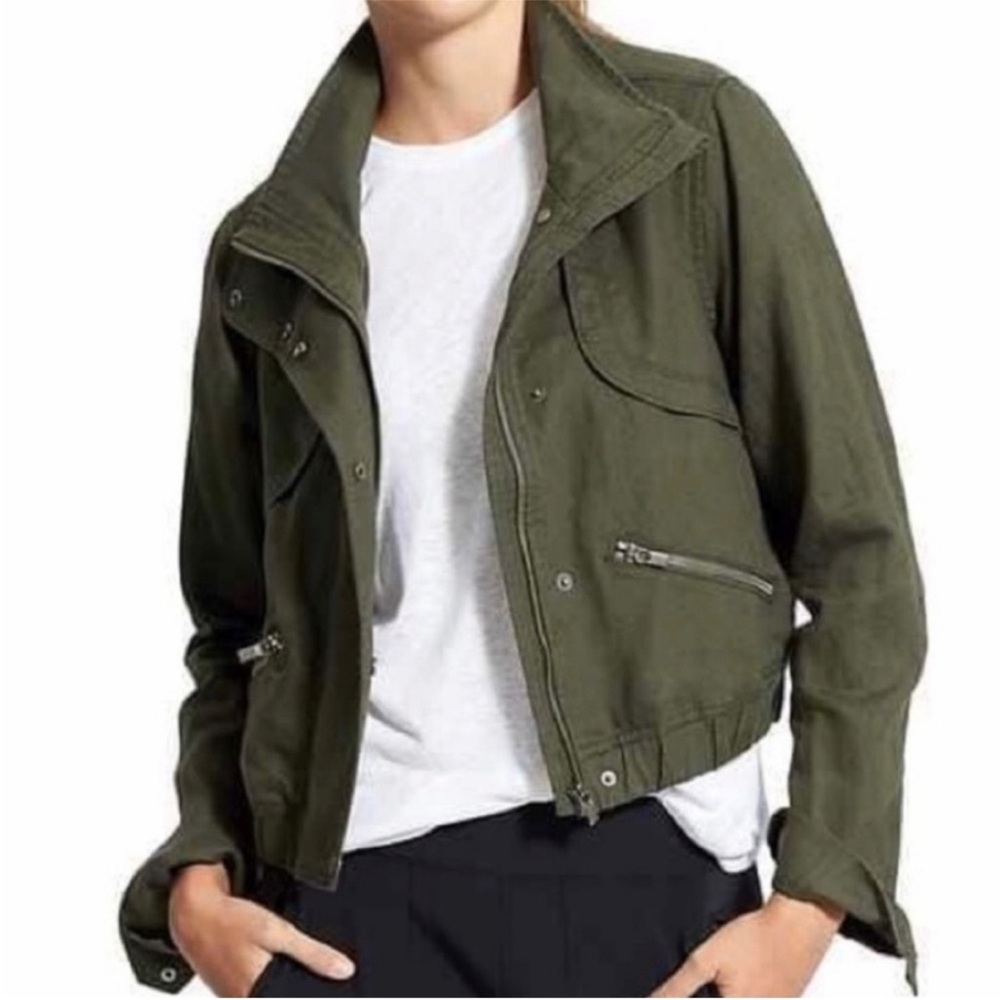 Athleta Olive Green Utility Jacket